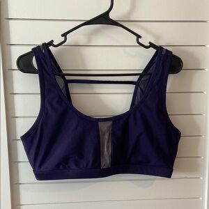 Fabletics Sports Bra Blue Shimmer